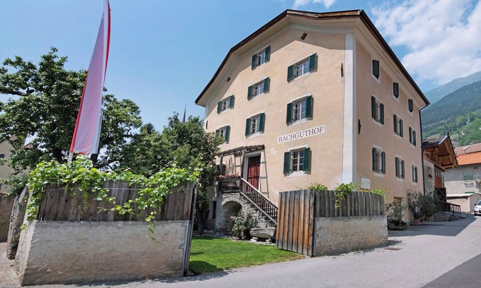 Silandro Apartment | Apartment 'Bachguthof' with Mountain View, Shared Garden and Balcony
