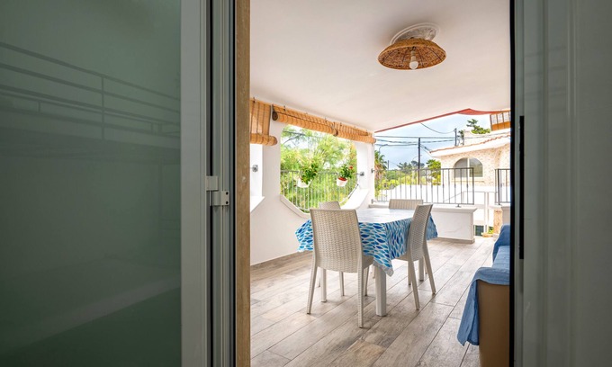 Marina di Lizzano Apartment | Apartment 'Bagnara Uno' with Sea View, Private Terrace and Air Conditioning