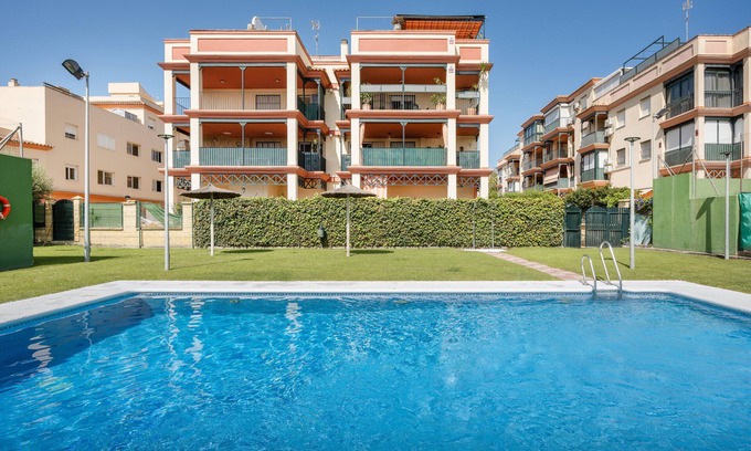 Chipiona Apartment | Apartment 'Camaleón 7' with Shared Pool, Private Terrace and Air Conditioning