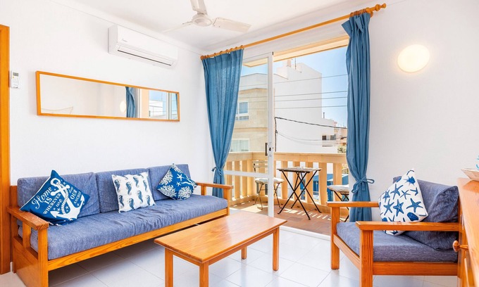 Colonia Sant Jordi Apartment | Apartment 'Can Vidal Cabrera' with Private Terrace and close to the beach