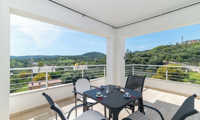 Budoni Apartment | Apartment 'Casa Virginia' with Sea View, Private Terrace and Air Conditioning