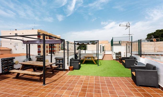 El Ejido Apartment | Apartment 'Centro Malaga La Merced' with Shared Terrace, Wi-Fi and Air Conditioning