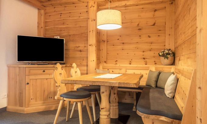 Ortisei Apartment | Apartment 'Cesa Sassela' with Mountain View, Sauna, Pool, Garden, Balcony & Wi-Fi