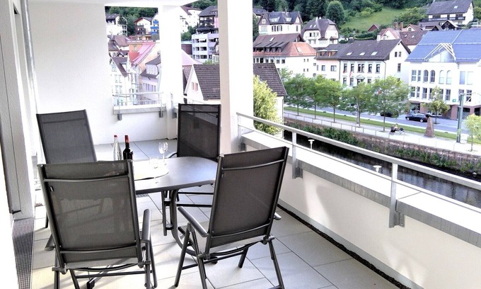 Bad Wildbad Apartment | Apartment 'Enzblick' with Balcony and Wi-Fi