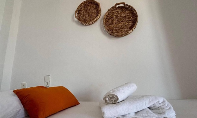 Portinatx Apartment | Apartment 'Vista Mar 2Bb' with Sea View, Wi-Fi and Air Conditioning