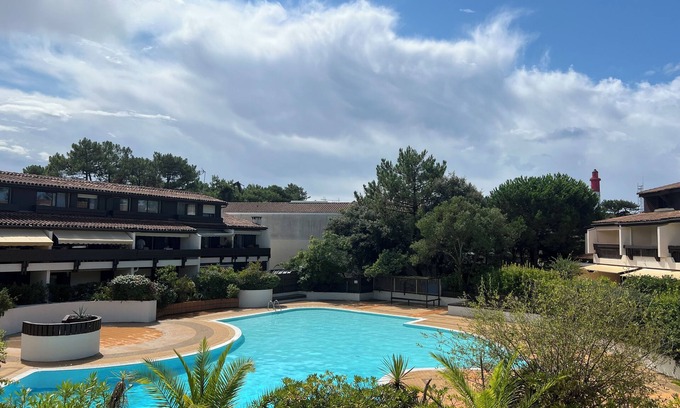 Cap-Ferret Apartment | APARTMENT FOR RENT AT LA FORESTIERE, SHARED POOL, IN THE HEART OF CAP FERRET