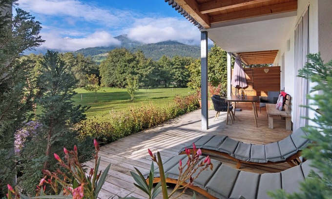 Sluderno Apartment | Apartment 'Hausergut Golden' with Mountain View, Private Terrace and Wi-Fi