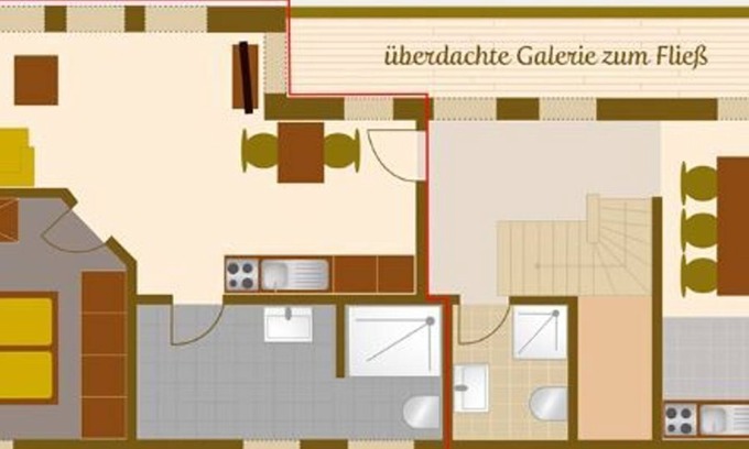 Burg-Kauper Apartment | Apartment Heuboden - Spreewaldscheune am Fließ-Ferienwohnungen am Wasser in Burg