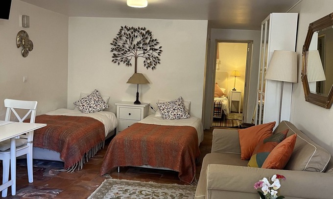 Lumiar Apartment | Apartment in Lisboa (Studio with a bedroom) in house with garden/barbecue