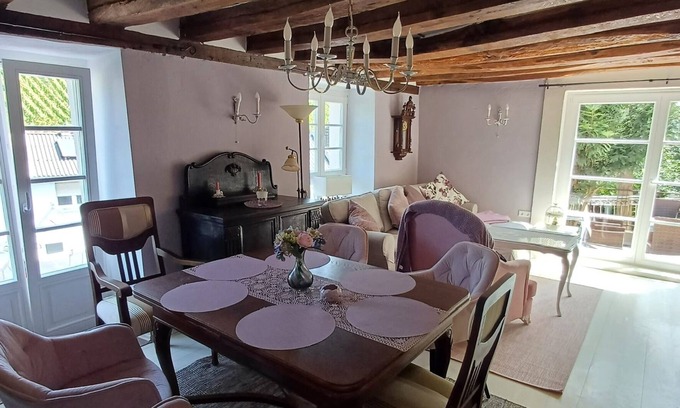 Johannisberg Apartment | Apartment 'Klosterblick' with Private Terrace, Private Garden and Balcony