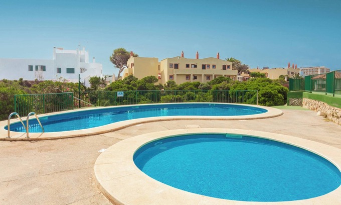 Cala en Forcat Apartment | Apartment "Los Delfines Biniforcat" with Private Covered Terrace and Shared Pool