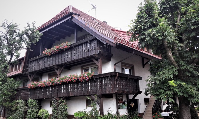 Gengenbach Apartment | Apartment 'Morgensonne' with Balcony, Forrest View, Shared Garden and Wi-Fi