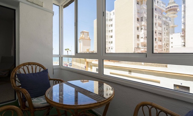 Cadiz Apartment | Apartment next to the sea, with views from living room and terrace, including private parking