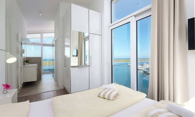 Wendtorfer Strand Apartment | Apartment Penthouse Kiek ut with balcony in the house Marina Wendtorf in Wendtorf