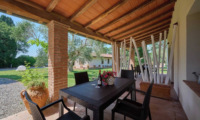 Gavorrano Apartment | Apartment 'Podere Le Sugherine - Camino' with shared pool, Wi-Fi and air conditioning