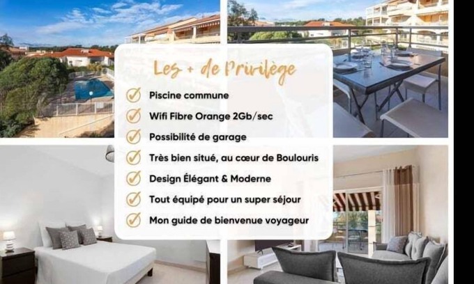 Boulouris-sur-Mer Apartment | Apartment Saint-Raphaël - 2 bedrooms - 3 beds - 1 bathroom