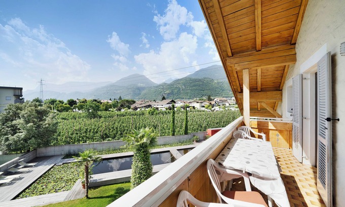 Lana Apartment | Apartment "Weinsepphof 9" with Mountain View, Pool, & Balcony