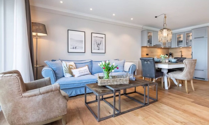 Drei Apartment | Apartment 'Wellness-Appartement Waterkant' with Sea View, Shared Garden and Wi-Fi