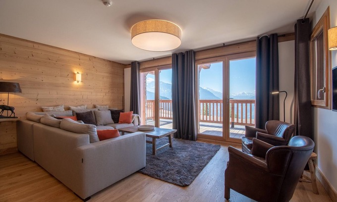 Les Eucherts Apartment | Appart 130m², full services 4 *, 4 bedrooms, 3 bathrooms/d, large south terrace, 2 parking spaces
