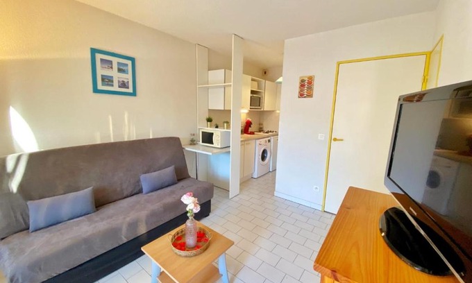 Plage d'Argeles Apartment | Appartement-6 pers-Résidence les Villegiales du Môle-Bord de mer Parking & balcon