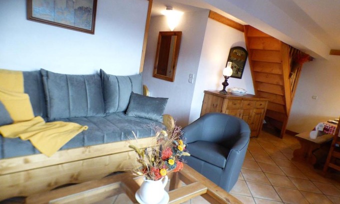 Bisanne 1500 Apartment | Appartement skis aux pieds, 4 pièces avec mezzanine, balcon, pour 10 pers - Les Saisies - FR-1-594-198