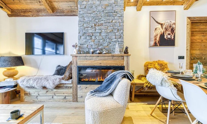 Arc-1950 Apartment | Appartement style chalet 5* vue Mont-Blanc - Arc 1950
