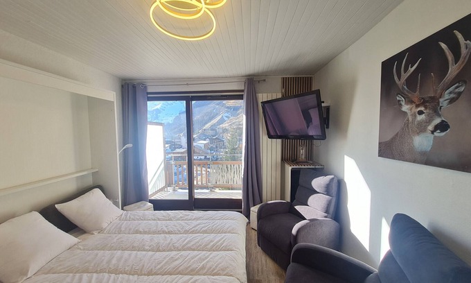 Les Deux Alpes Apartment | Apt 4 ppl, balcony near the ski runs