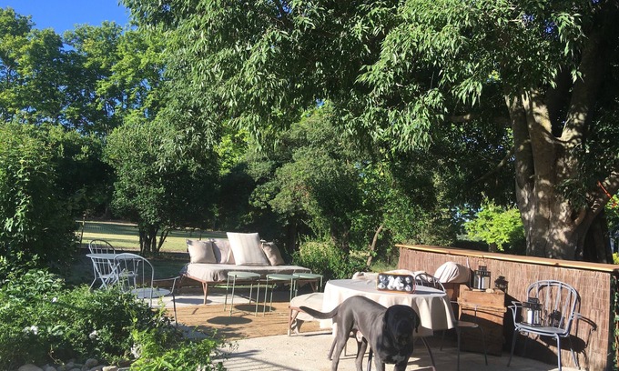Vendres Cottage | Apt DOMAINE DE LA SAVOYE Swimming pool Quiet garden Near Beach