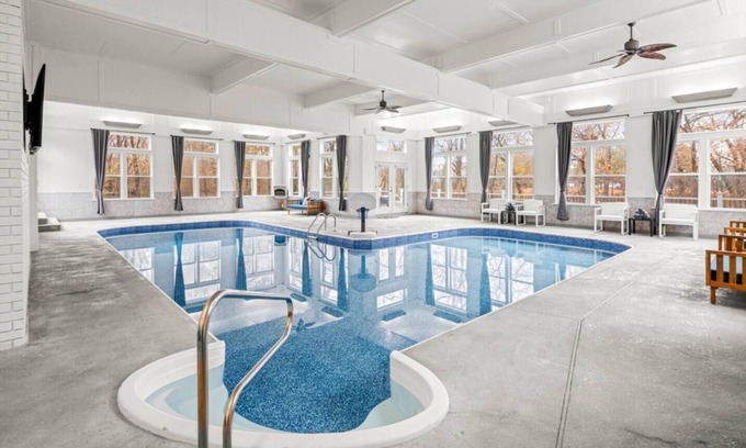 Bentonville House | Arkansas Grand Oasis: Heated Indoor Pool, Hot Tub & More!