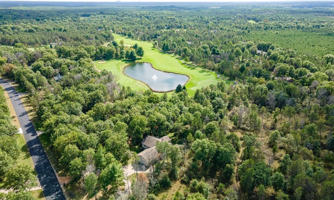 Rome House | Arrowhead Getaway-Uniquely situated 100 ft from 17th tee of the Pines at Lake Arrowhead Golf Course