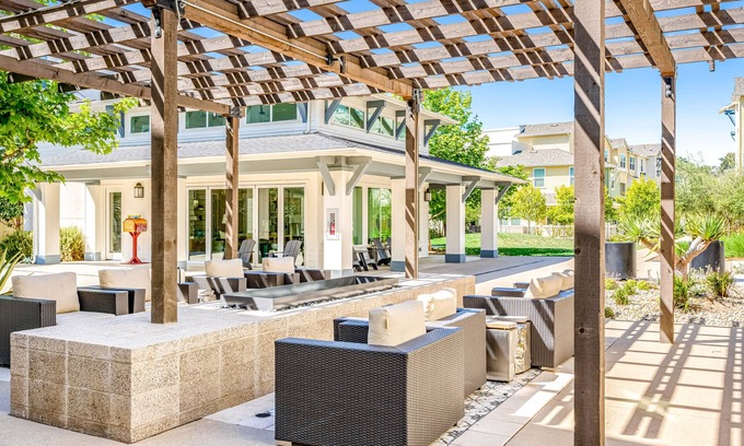 Santa Barbara House | Artful corner townhome by parks & pier - pool, hot tub, firepit, central AC, W/D