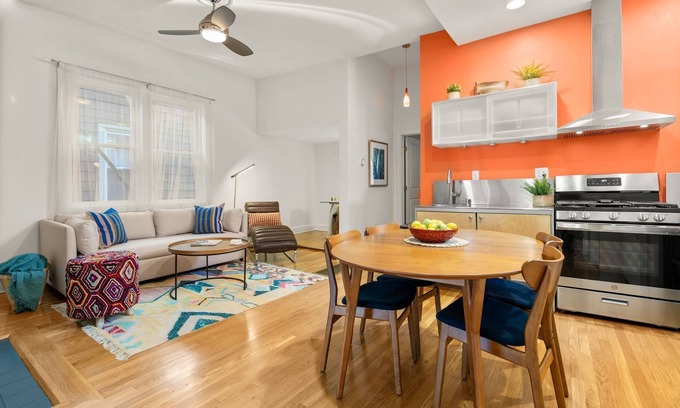 Egleston Square Condo | Arthouse-Historic Brewery District Jamaica Plain, steps to subway and bar/rest!