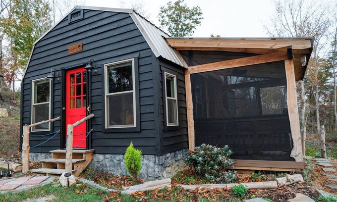 Lupton City Cabin | Artsy Chattanooga Tiny Cabin Next to State Forest