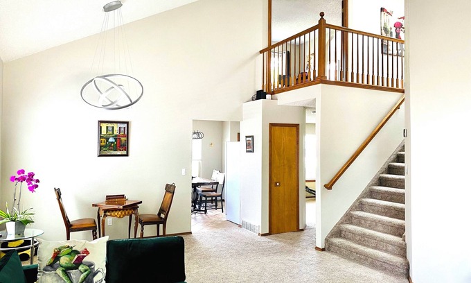 Briargate House | Artsy home close to USAFA with fireplace and patio