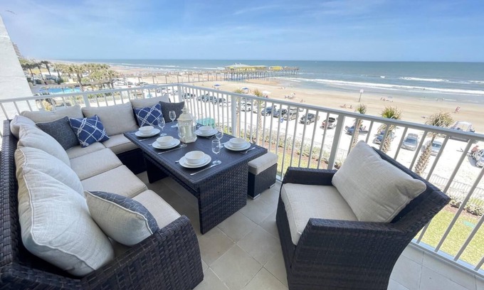 Ocean View Halifax Estates Condo | Aruba 302 - Brand new in 2021 - 4 BR Direct Oceanfront Condo - Large Balcony