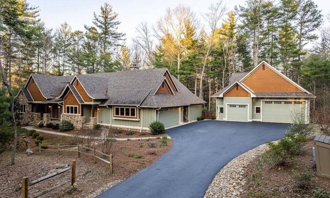 Fletcher House | Asheville in Luxury, on 3 Acres! Hot Tub, 1200 Sqft Game Room