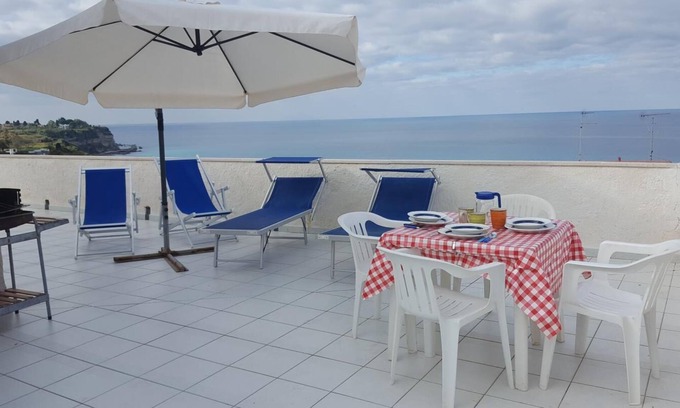 Tropea Apartment | Attico Sabbia con vista mare