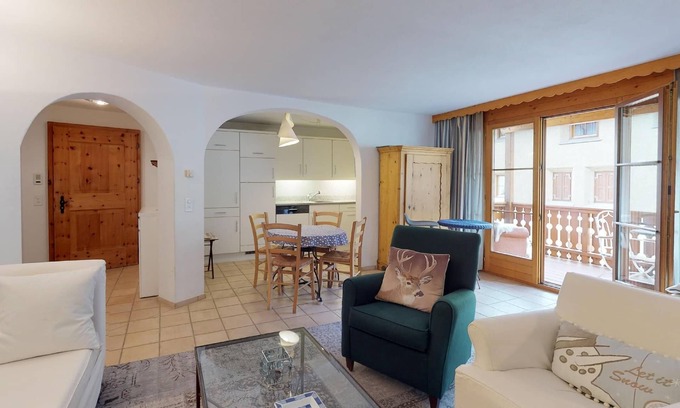 Celerina-Schlarigna Apartment | Authentic apartment house in a quiet location on the outskirts of Celerina.