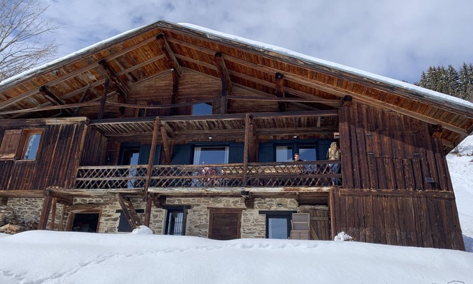 Bisanne 1500 House | Authentic Savoyard chalet near Les Saisies exceptional charm superb view