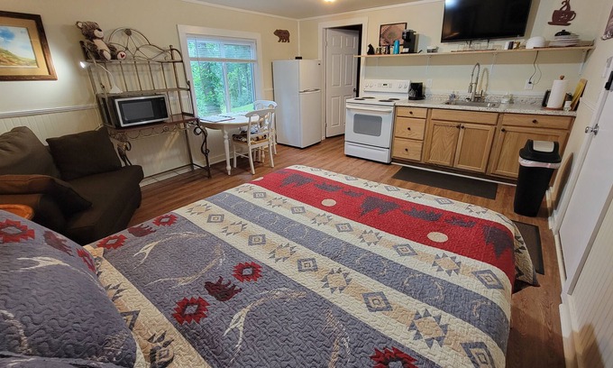 Qualla Cabin | *Baby Bear* Bear-A-Dice CABIN Hot tub, firepit, BBQ hiking trails near Cassino