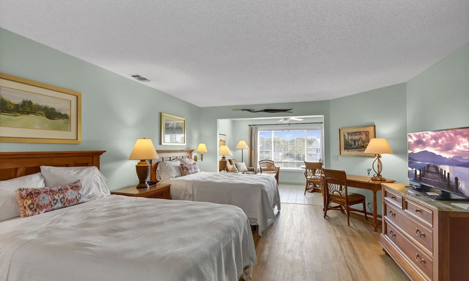 St. Simons Island Condo | Baby Blue Heron - Studio unit, sleeps 4, great views!