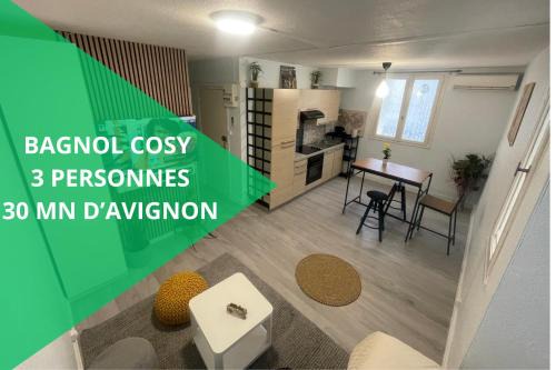 Bagnols-sur-Ceze Apartment | Bagnol Cosy- 3 personnes - 30 minutes Avignon