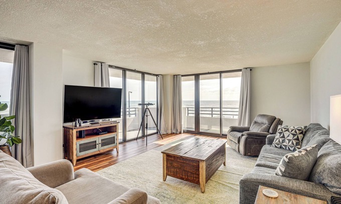 Daytona Beach Condo | Balcony w/Ocean Views: Daytona Beach Gem w/Perks