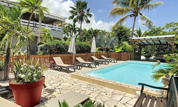 Sainte-Anne Apartment | Balisier Villa Malaka Sainte-Anne/Large studio3* (3 pers)