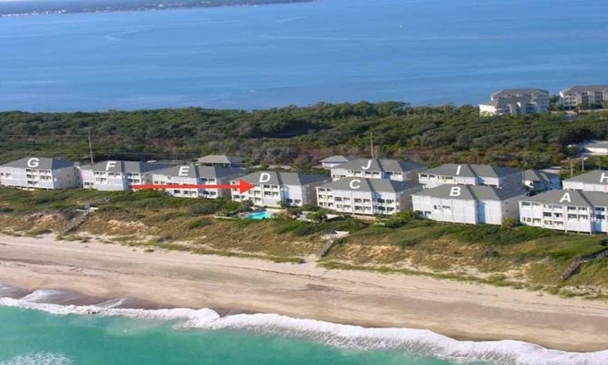 Indian Beach Condo | "Barefoot Paradise," Unobstructed Oceanfront, Linens, Heated pool, Modern Decor