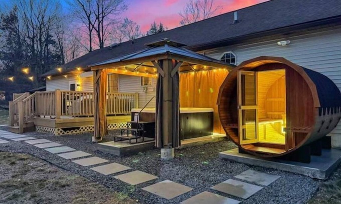 Tunkhannock Township Other | Barrel Sauna, Hot Tub, Firepit, Game Room, EV Charger