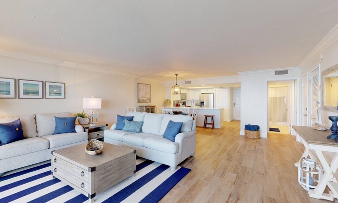 Punta Rassa Apartment | Bay View Tower 735 Beach views from your private Lanai, enjoy sunsets