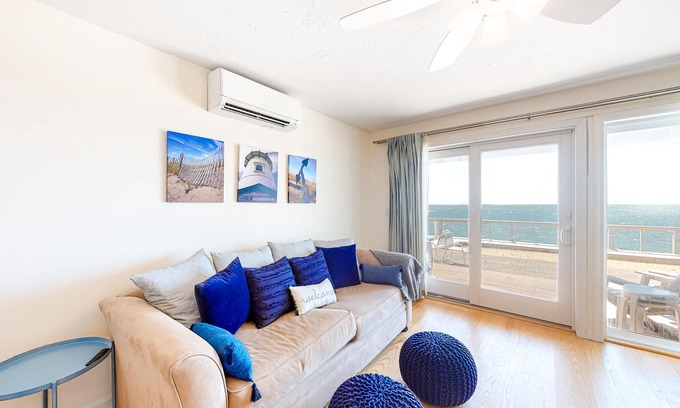 North Truro Apartment | Bayfront, 2-Level Condo w/Beach Access, 3 Decks, WiFi & Bay Views at Sunset