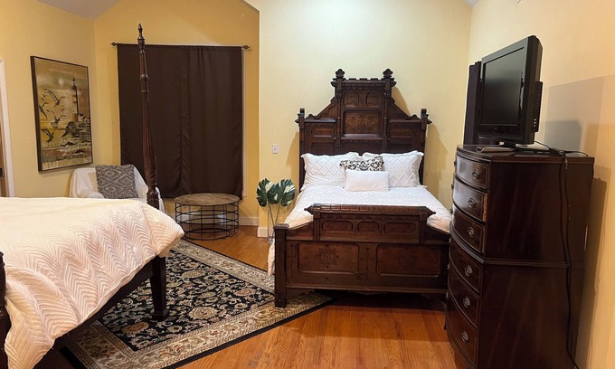 Long Branch House | Beach Bedroom2: Walk to Shore + Near Pier Village
