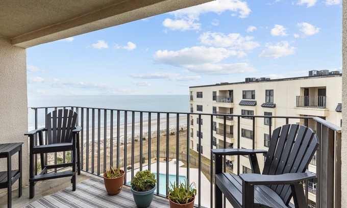 Indian Beach Condo | Beach Bliss - Oceanview 5th floor condo in Fun-Filled Summerwinds Resort
